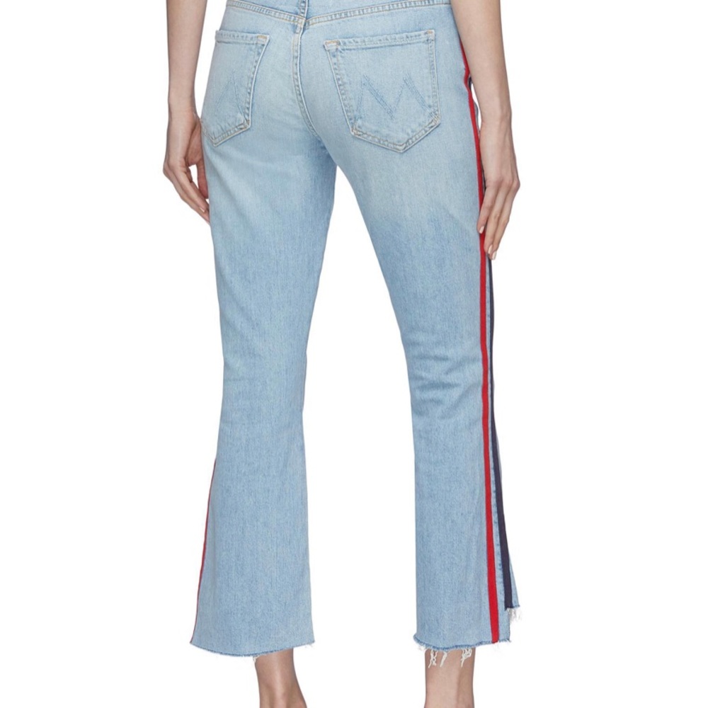 Mother insider crop step fray